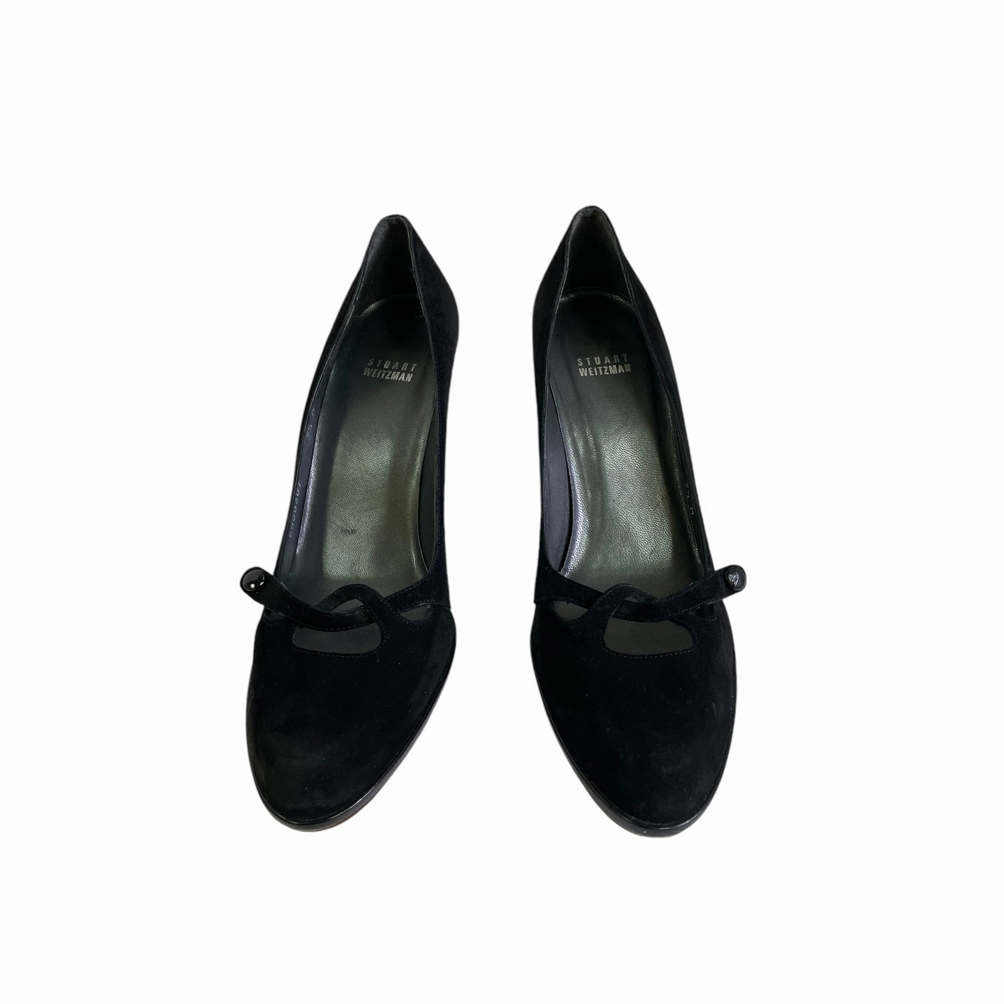 Virtual Step Ankle Collar Padding Shoes Designer By Stuart Weitzman In Black, Size:Change 9.5