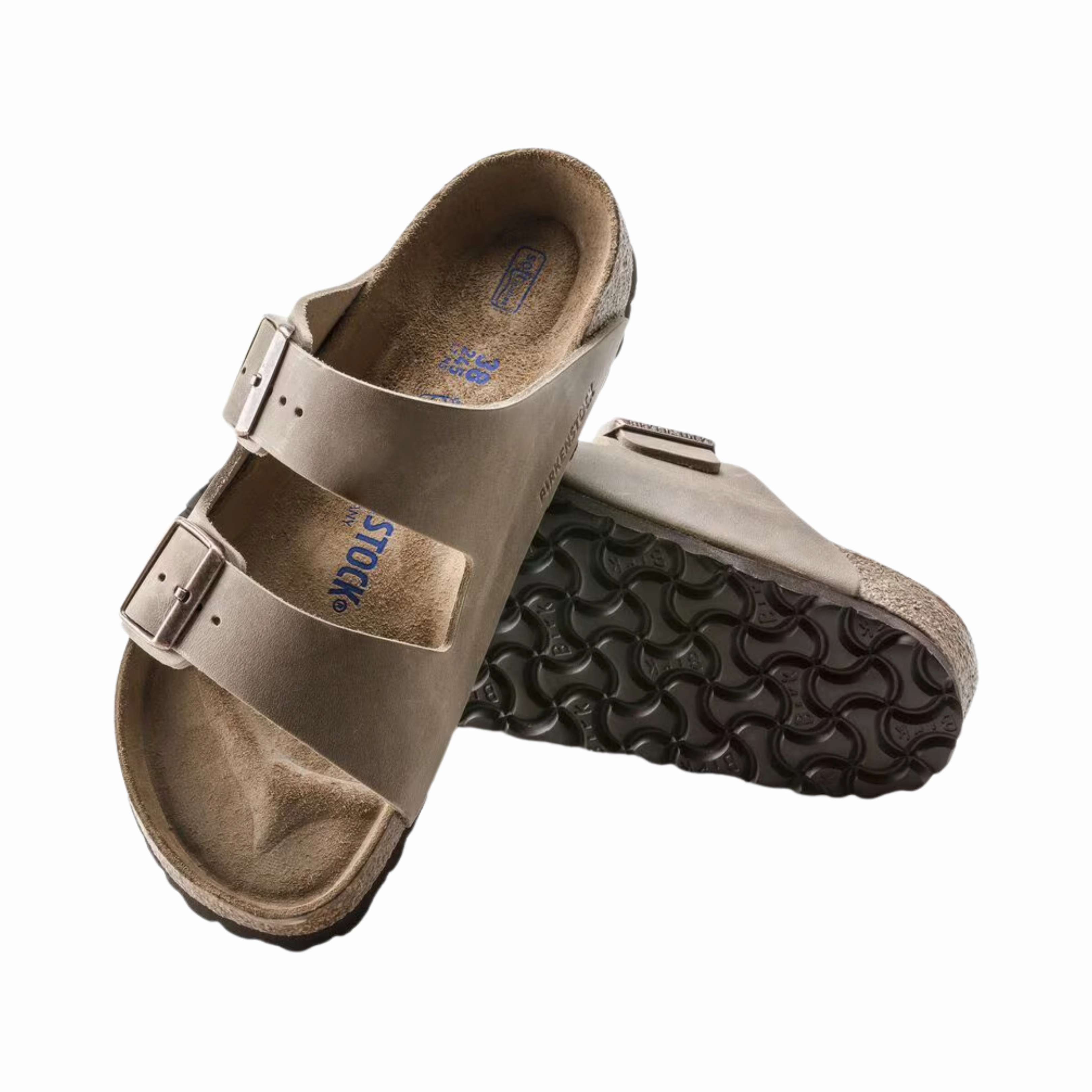 Open Toe Shoes Simple Comfort Shoes Women's Arizona Soft Footbed (Oiled Leather) - Tobacco Brown