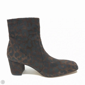 Quick Drying Work Commute Boots Designer By Stuart Weitzman In Black & Brown, Size: 7