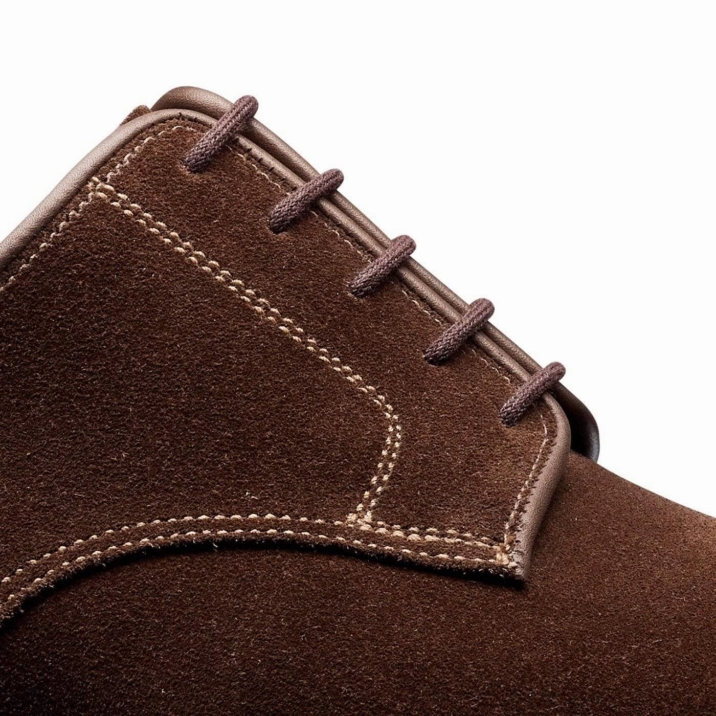 Stable Fit All-Weather Design. Bristol 3 Dark Brown Suede