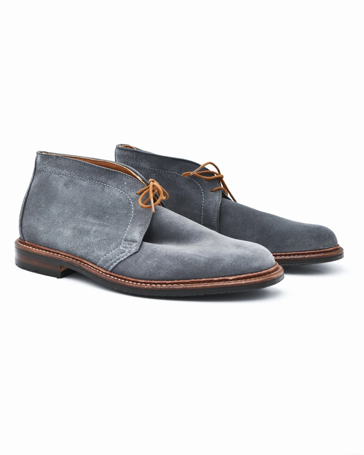 Alden 1592L Gray Suede Chukka Boot Sweat Resistant Frequent Travelers