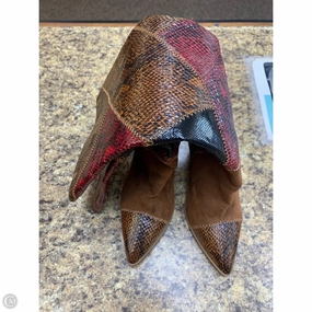 Fast Wear Insulated Hiking Trails Boots Knee Heels By Jessica Simpson In Animal Print, Size: 8