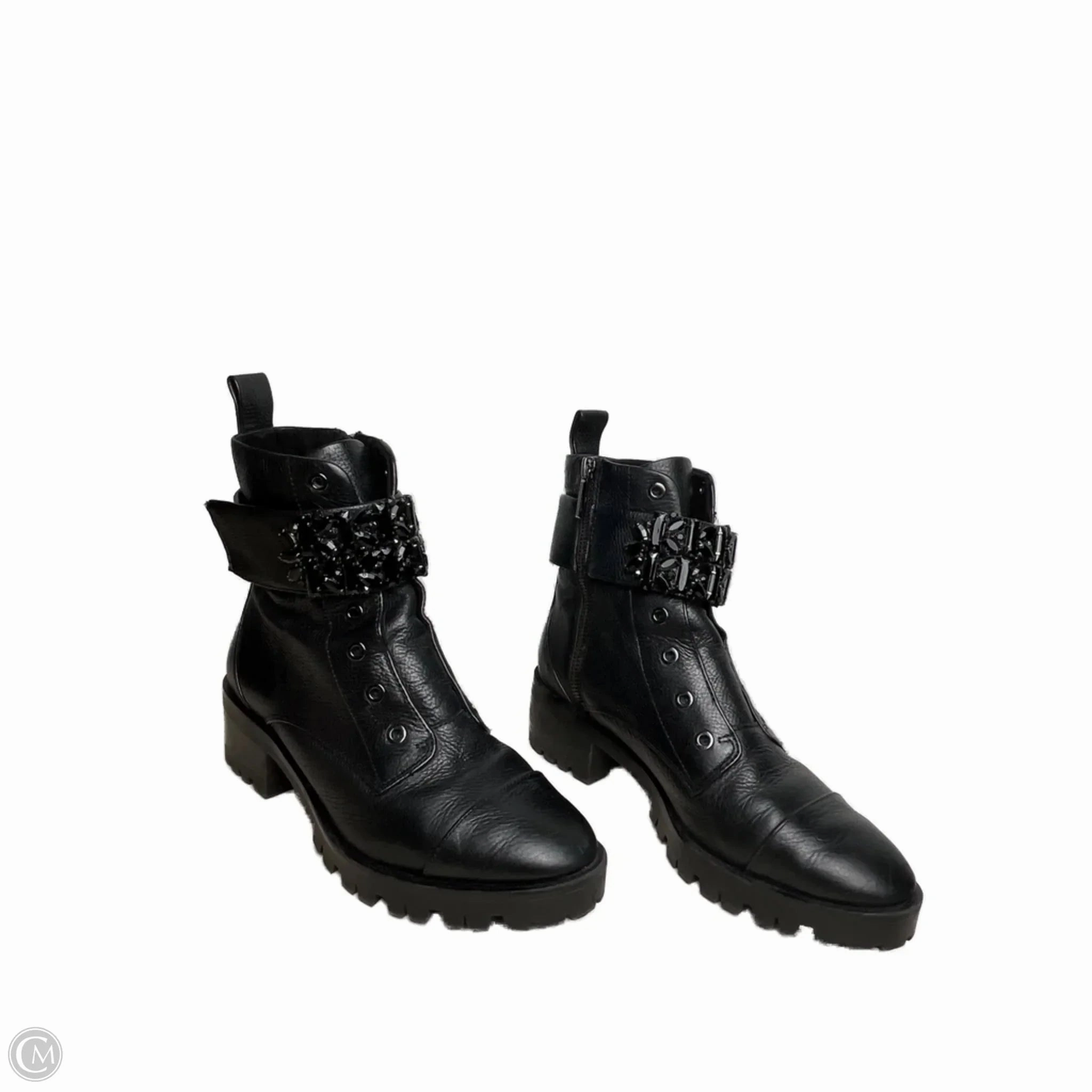 Move Bold Soft Interior Boots Designer By Karl Lagerfeld In Black, Size: 8