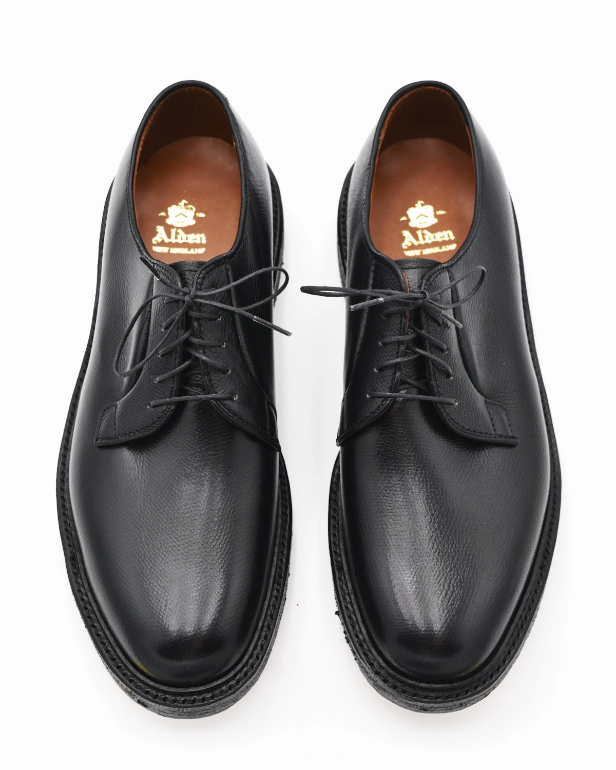 Alden 949 Black Alpine Grain All Weather Walker Cushioned heel Seamless Inner Sleeve