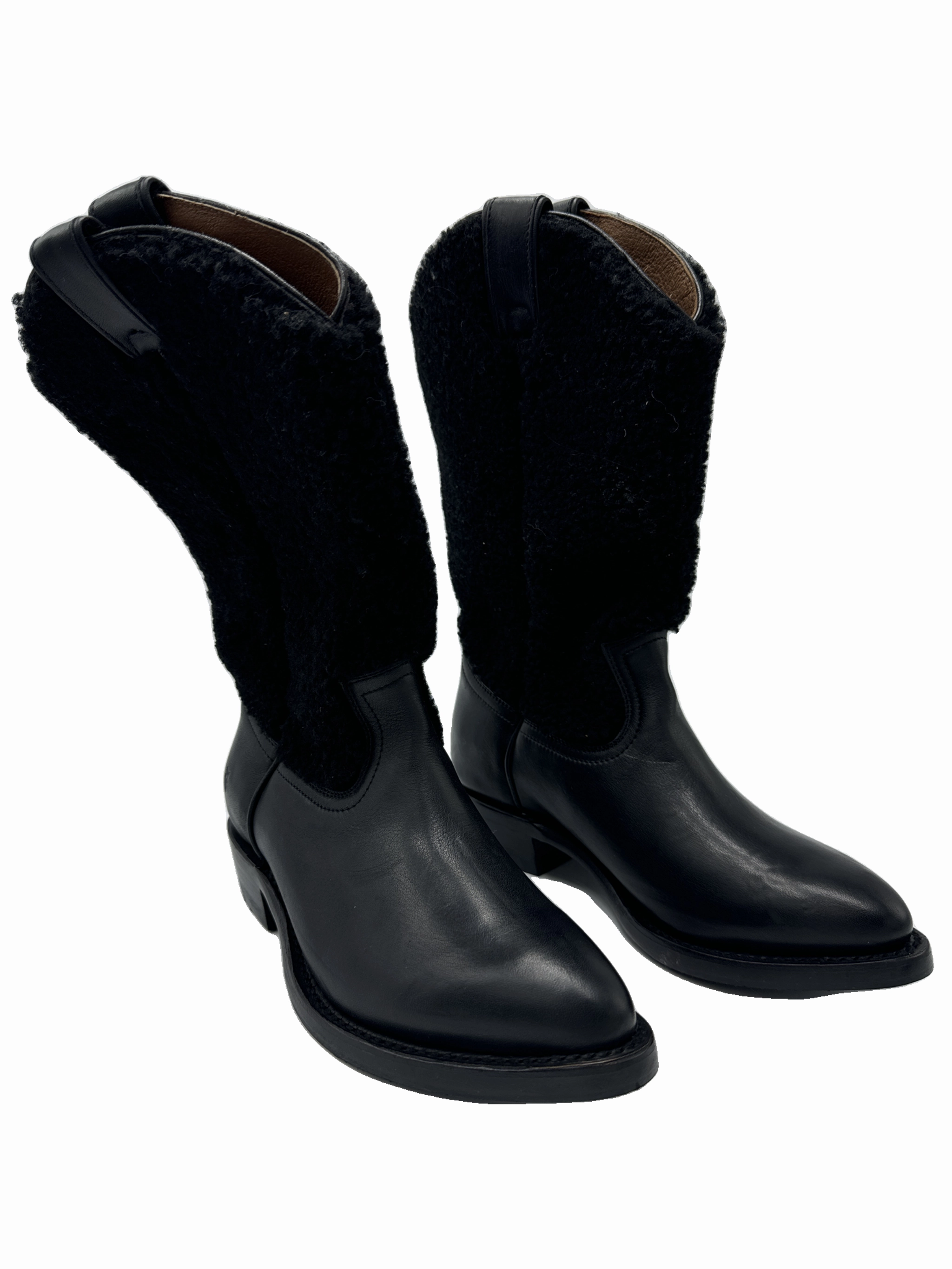 Height Plus Retro Mood Boots Designer By Frye In Black, Size: 6