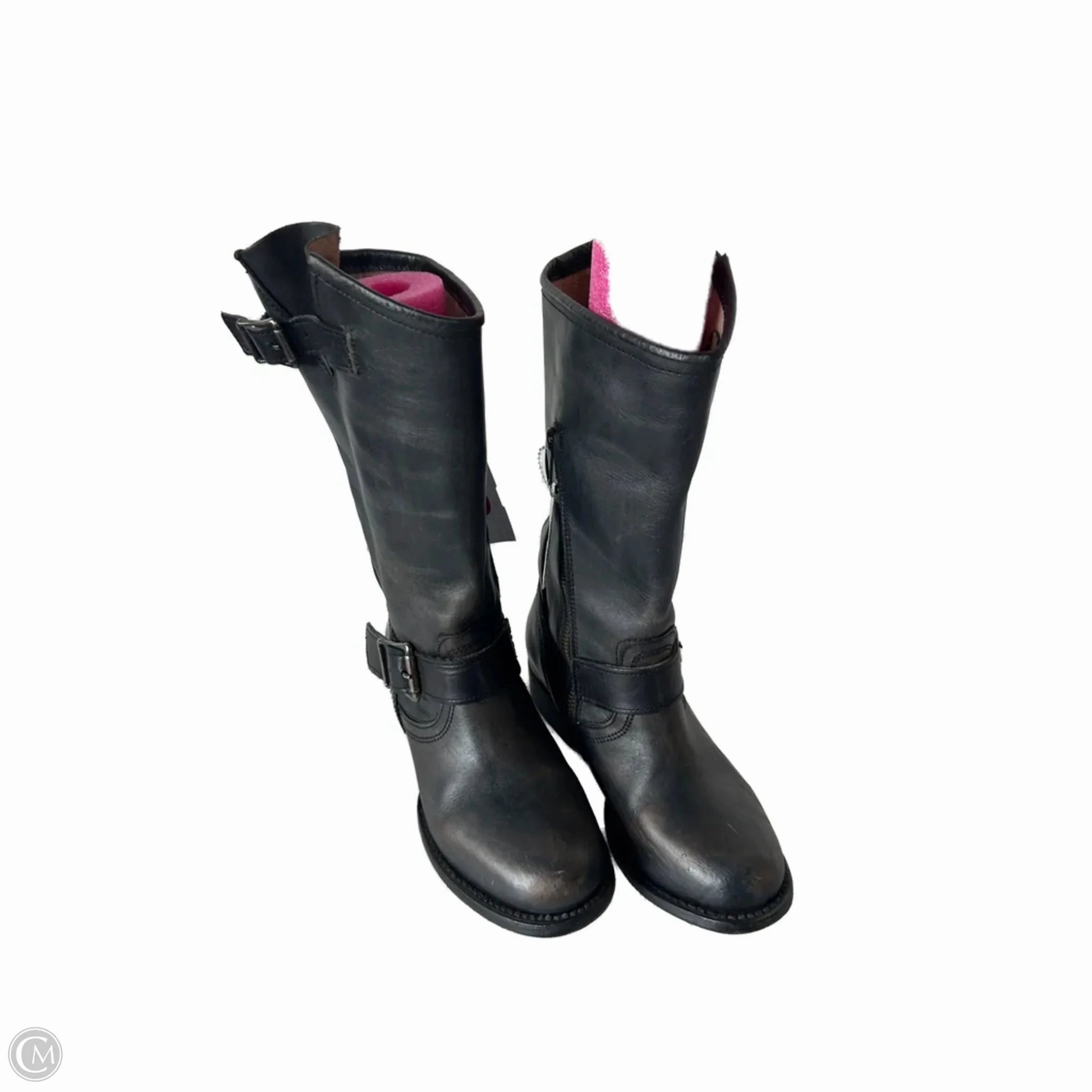 Boots Knee Flats By Freebird In Black, Size: 6 Grippy Outsole Trail Exploration