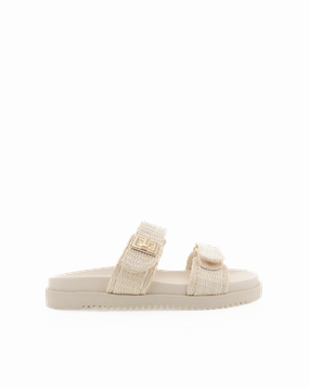 Dance Night AMYLEE WIDE FIT - NATURAL RAFFIA