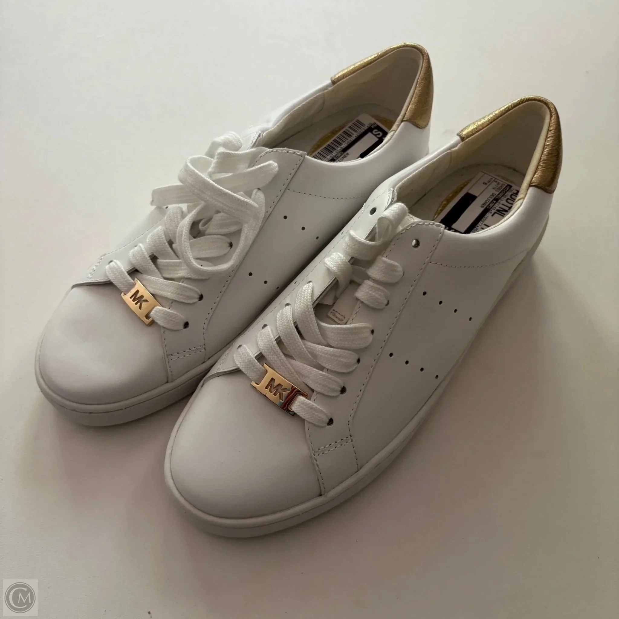 Eco Friendly Minimalist Fans Color Mix Shoes Designer By Michael Kors In White, Size: 8