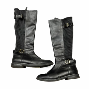 Boots Knee Heels By Cole-haan In Black, Size: 9 Enhanced Leg Support