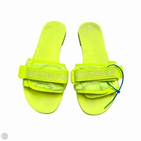 Fight Mode Sandals Luxury Designer By Christian Dior In Neon, Size: 8