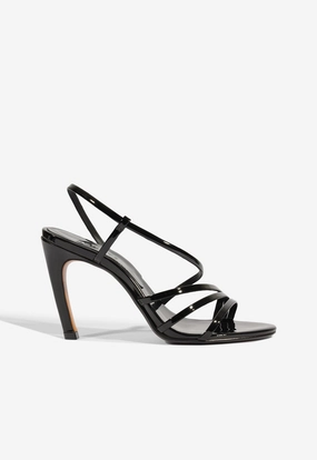 Summer Open Toe Shoes Annie Curve Patent Sandal