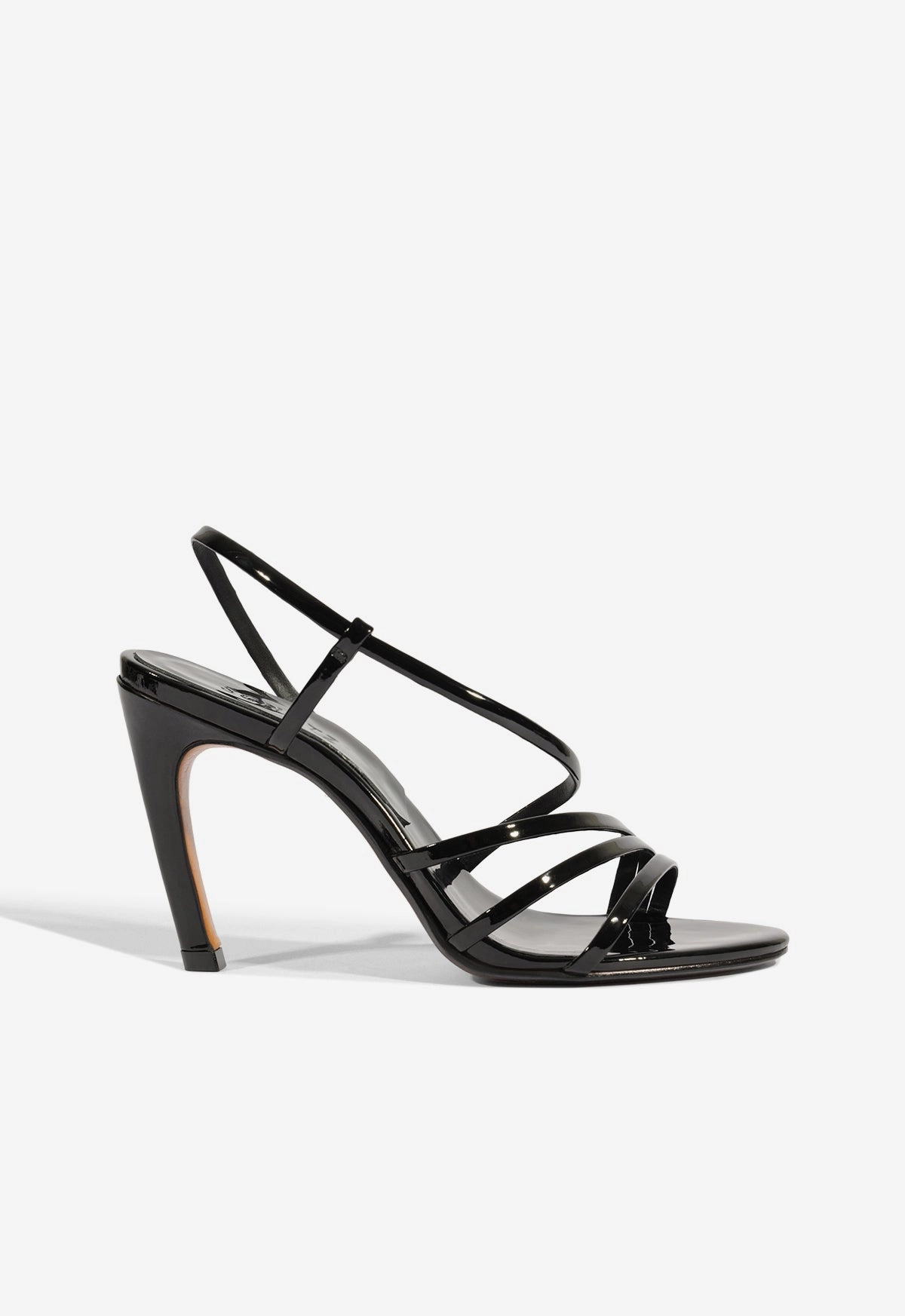 Annie Curve Patent Sandal Leather Upper Thong