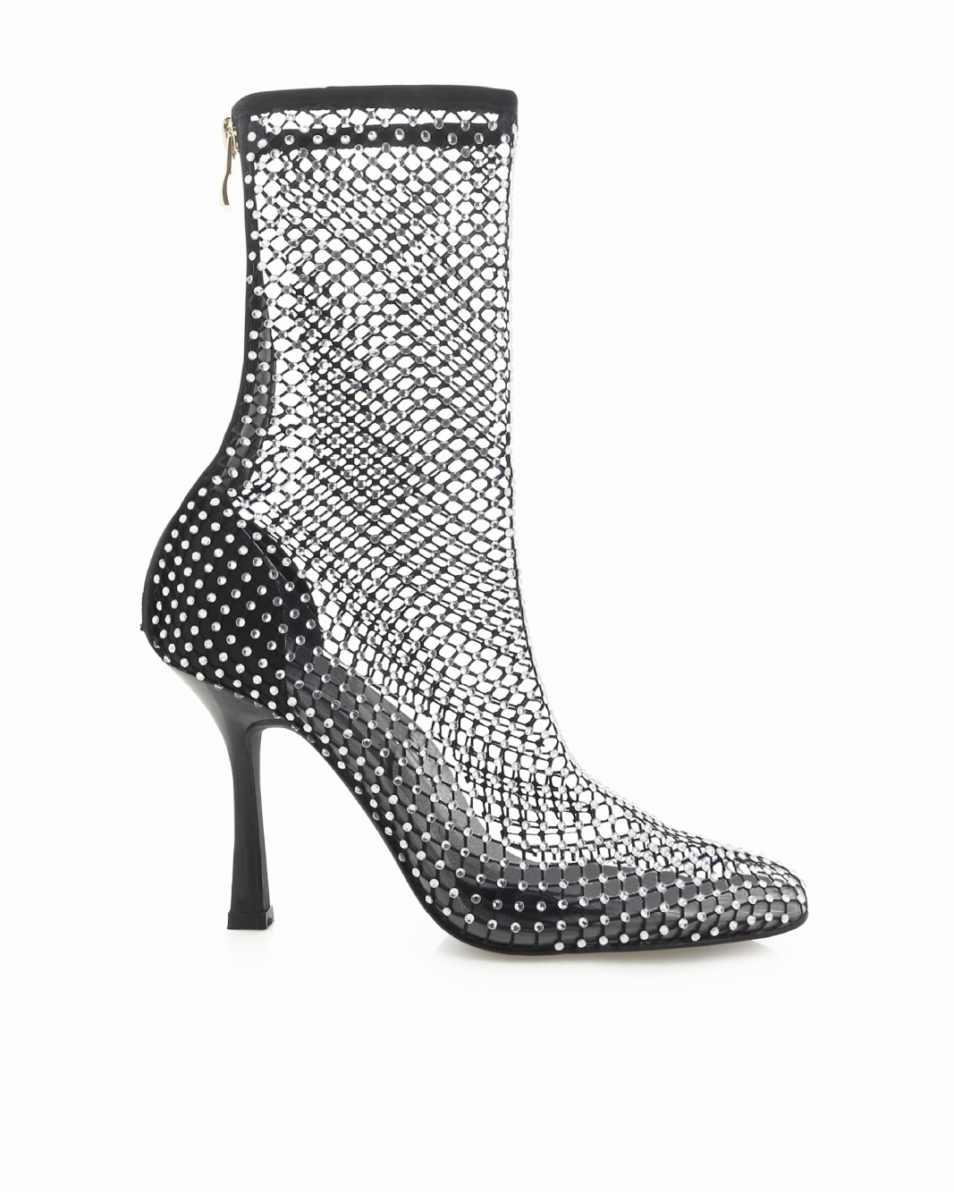 BINDI - BLACK SATIN-DIAMANTE Low Rise Lace   Up Closure