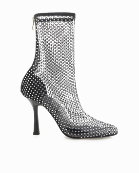 BINDI - BLACK SATIN-DIAMANTE Low Rise Lace   Up Closure