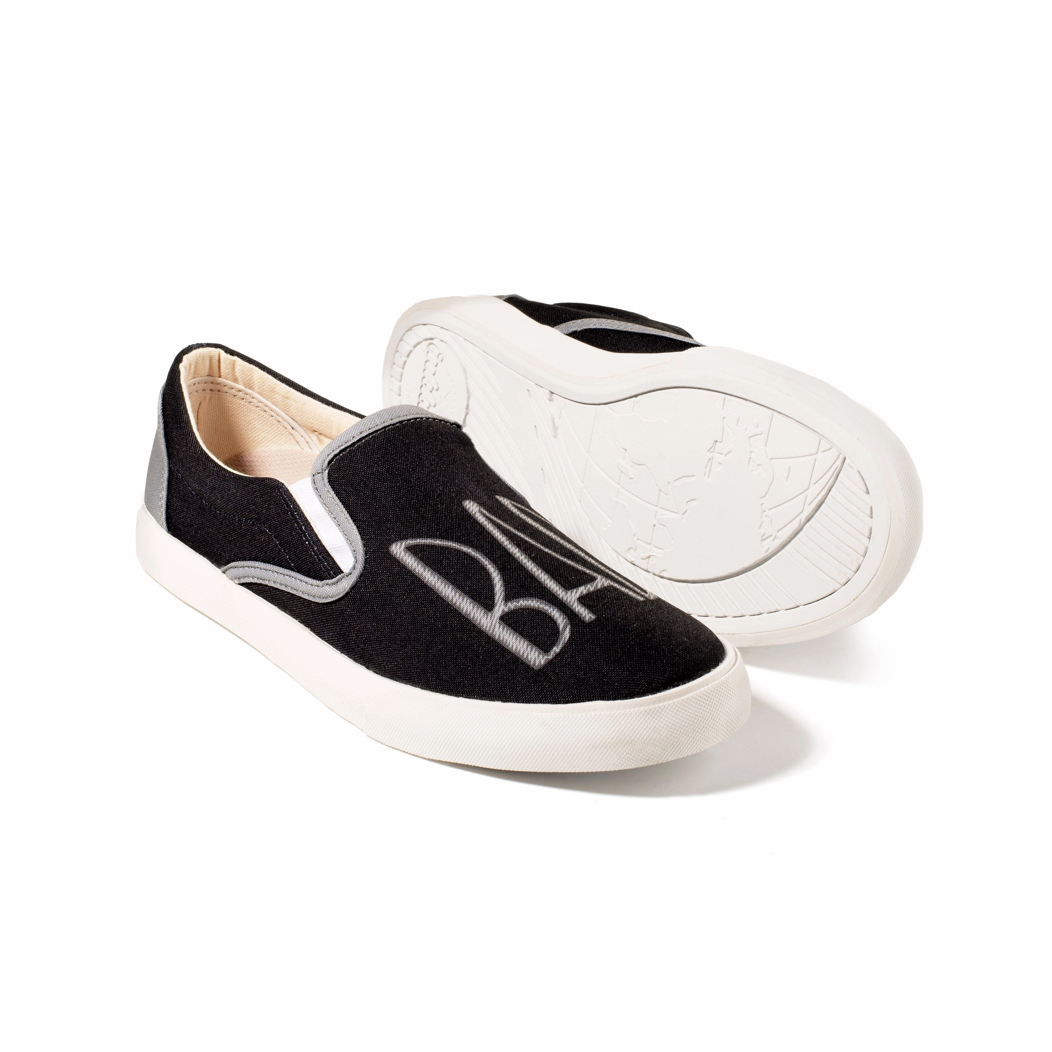 Textured Outsole Fashion Ready BADass - Black Slip On