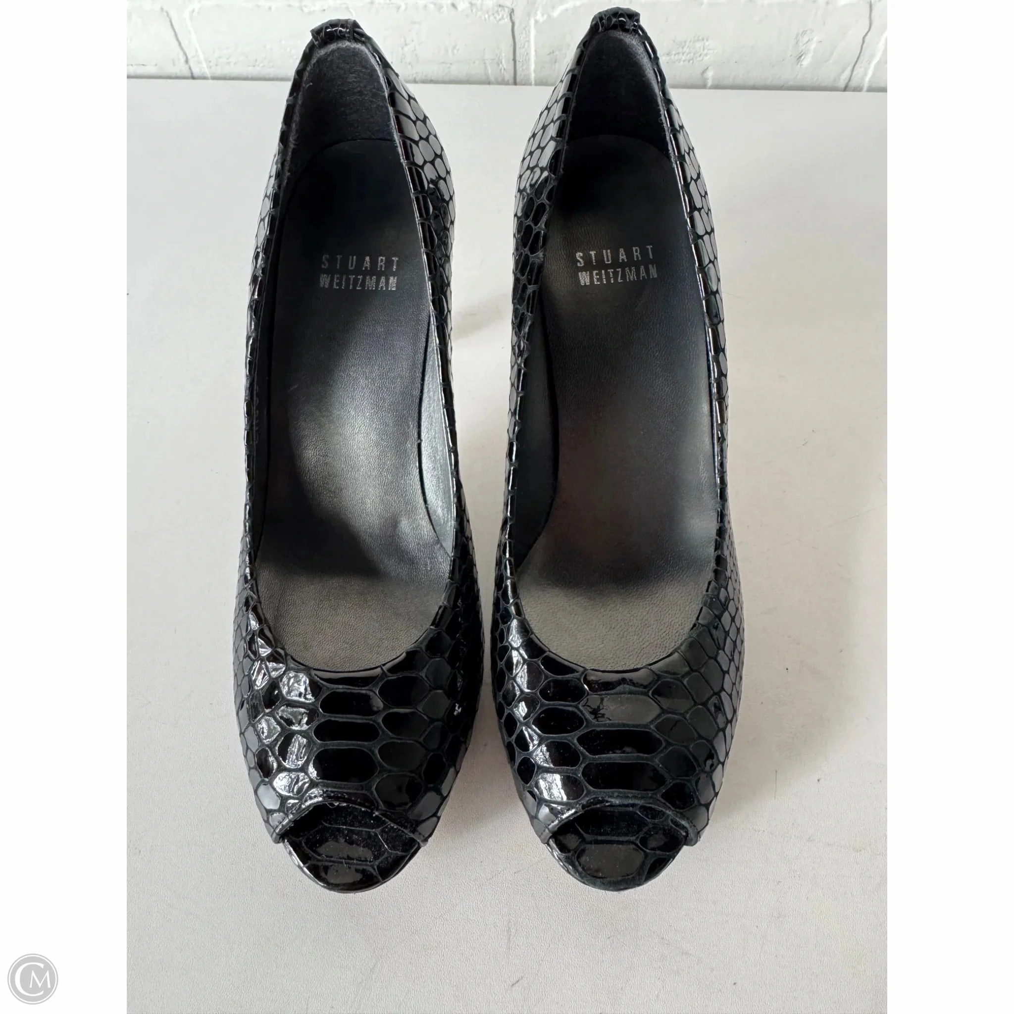 Sandals Designer By Stuart Weitzman In Black, Size: 6 Red Glow