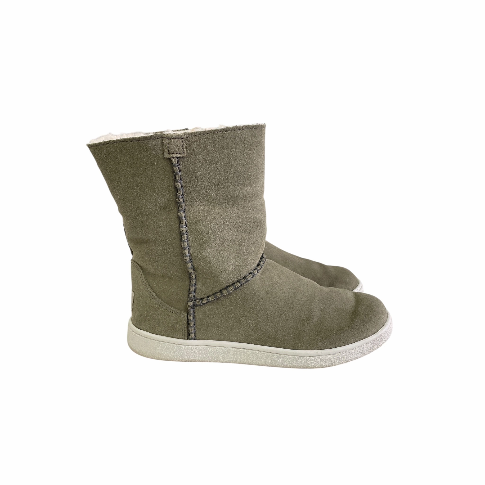 Eva Midsole Lace Up Tension Control Boots Designer By Ugg In Green, Size:7