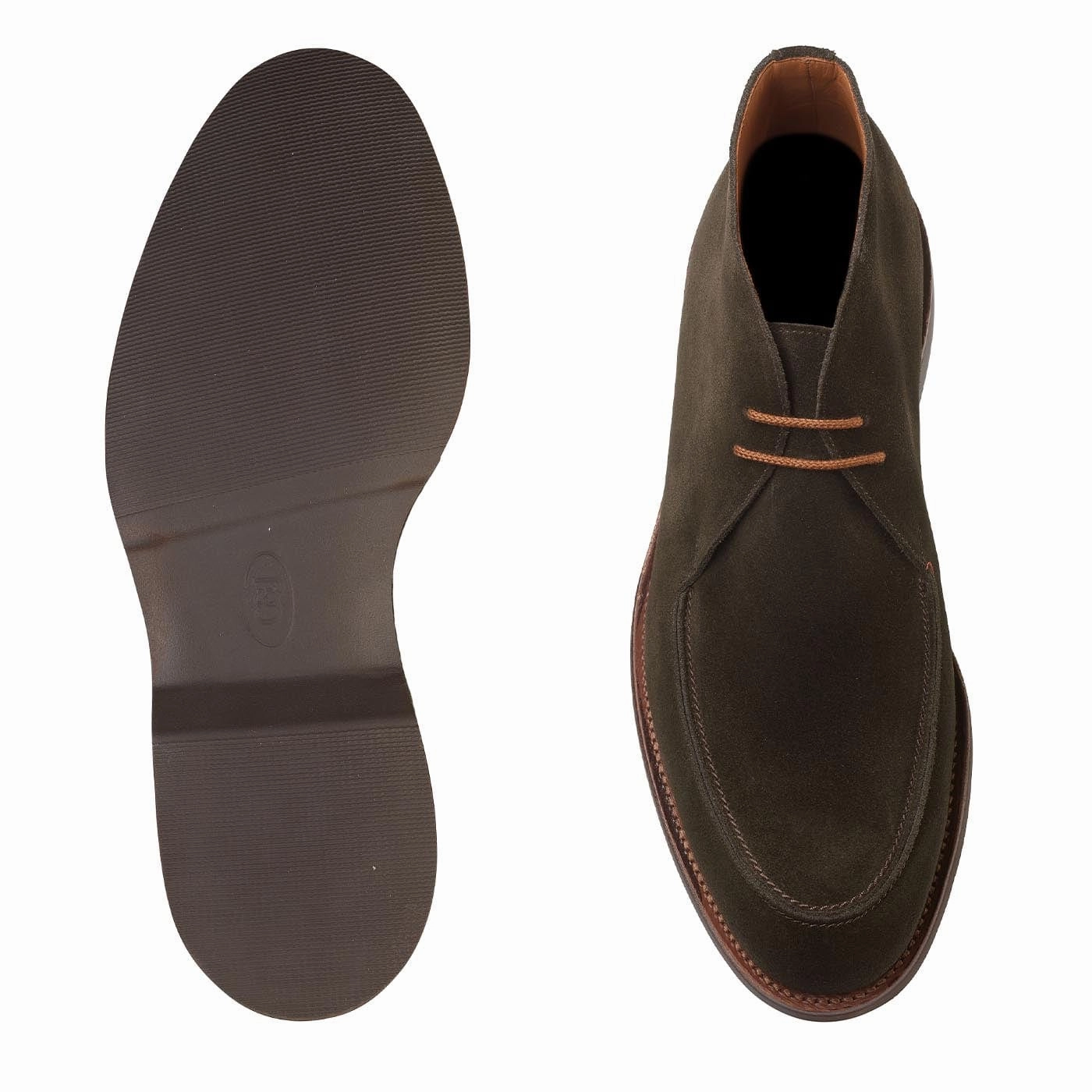 Bibury Earth Green Suede No Tie