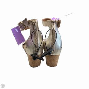 Mom Safe Roomy Toe Box Sandals Designer By Ugg In Gold, Size: 10