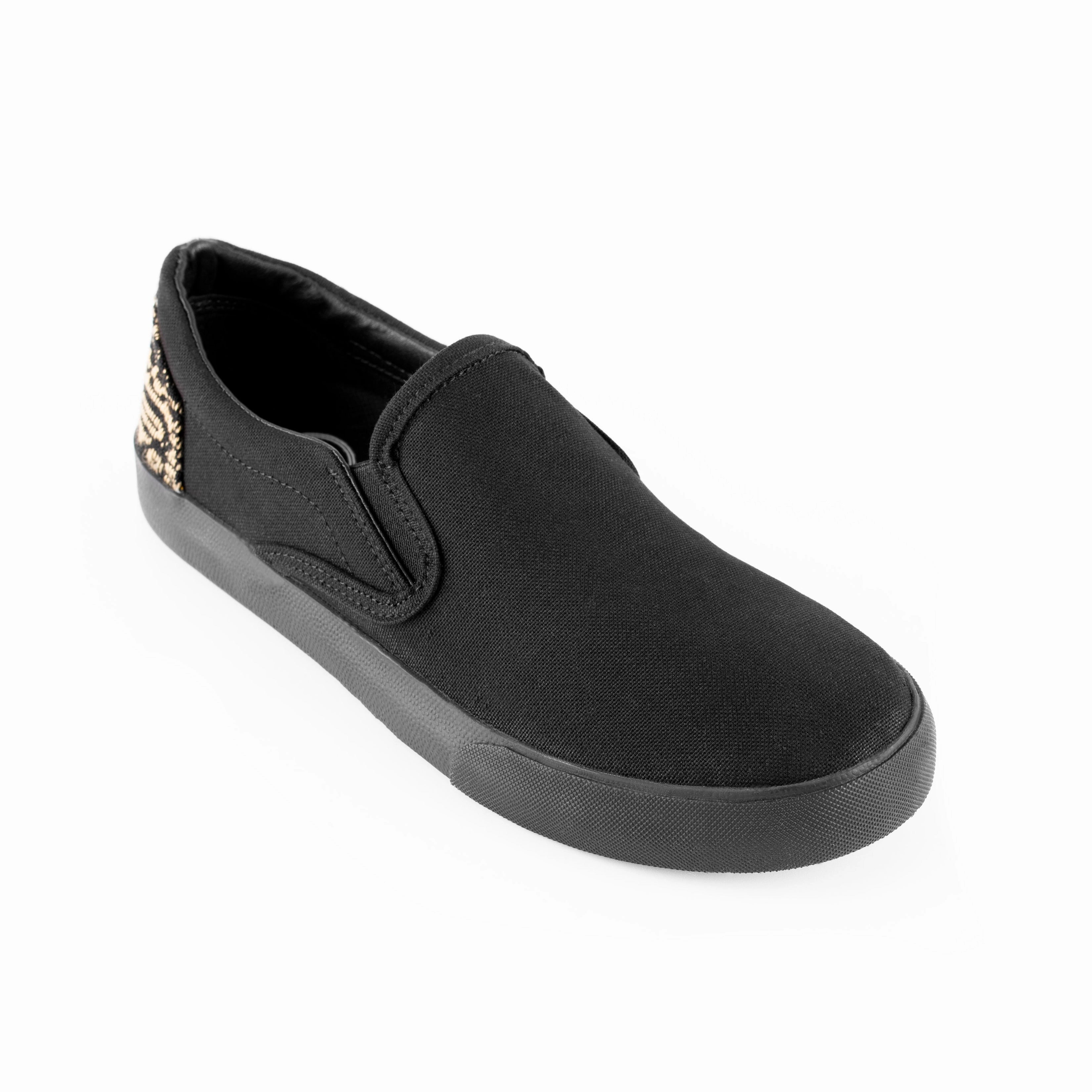 Quick Action Fitness Footwear All Black Slip On (Shoe Art Contest)