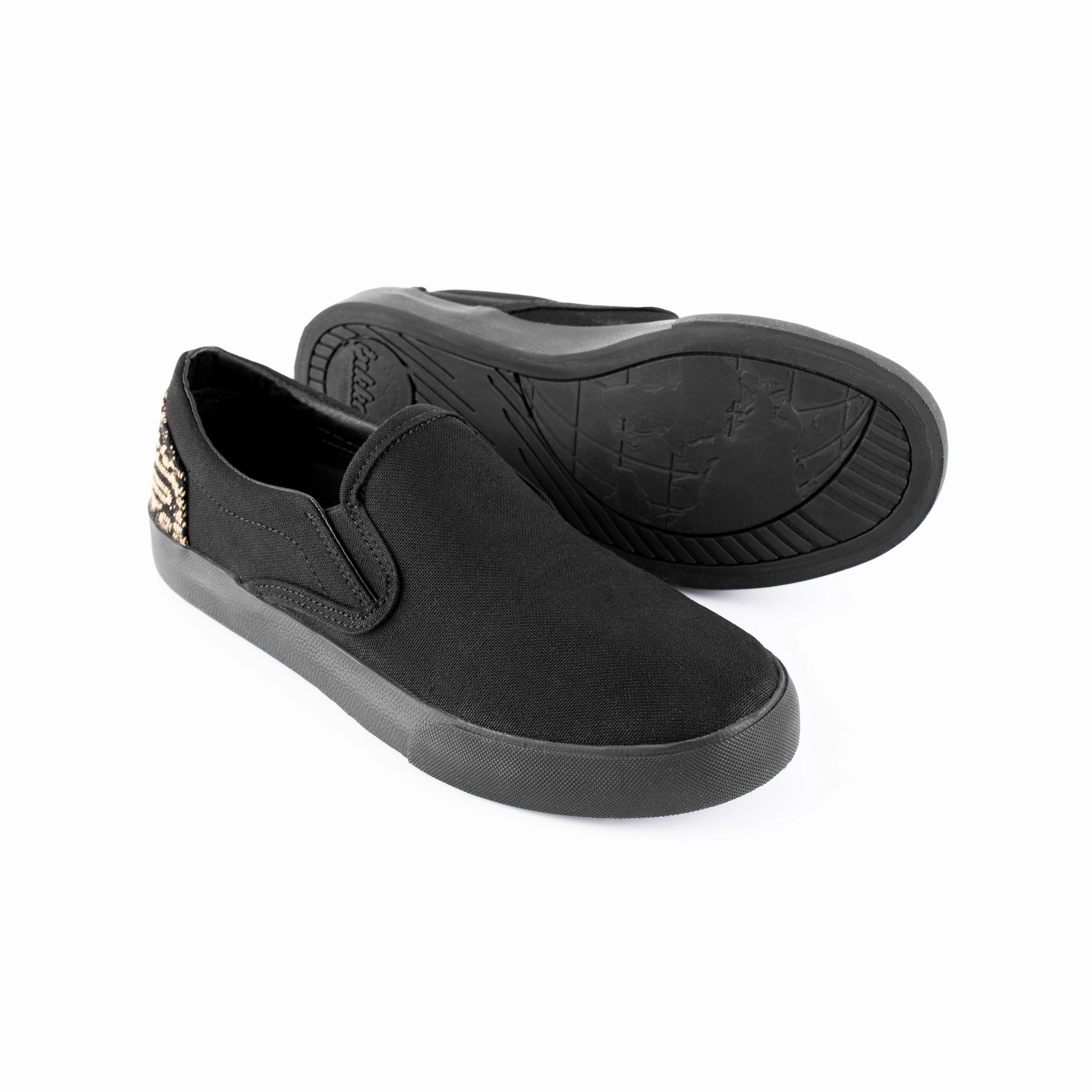 All Black Slip On (Shoe Art Contest) Thermo Regulating Liner Sleek