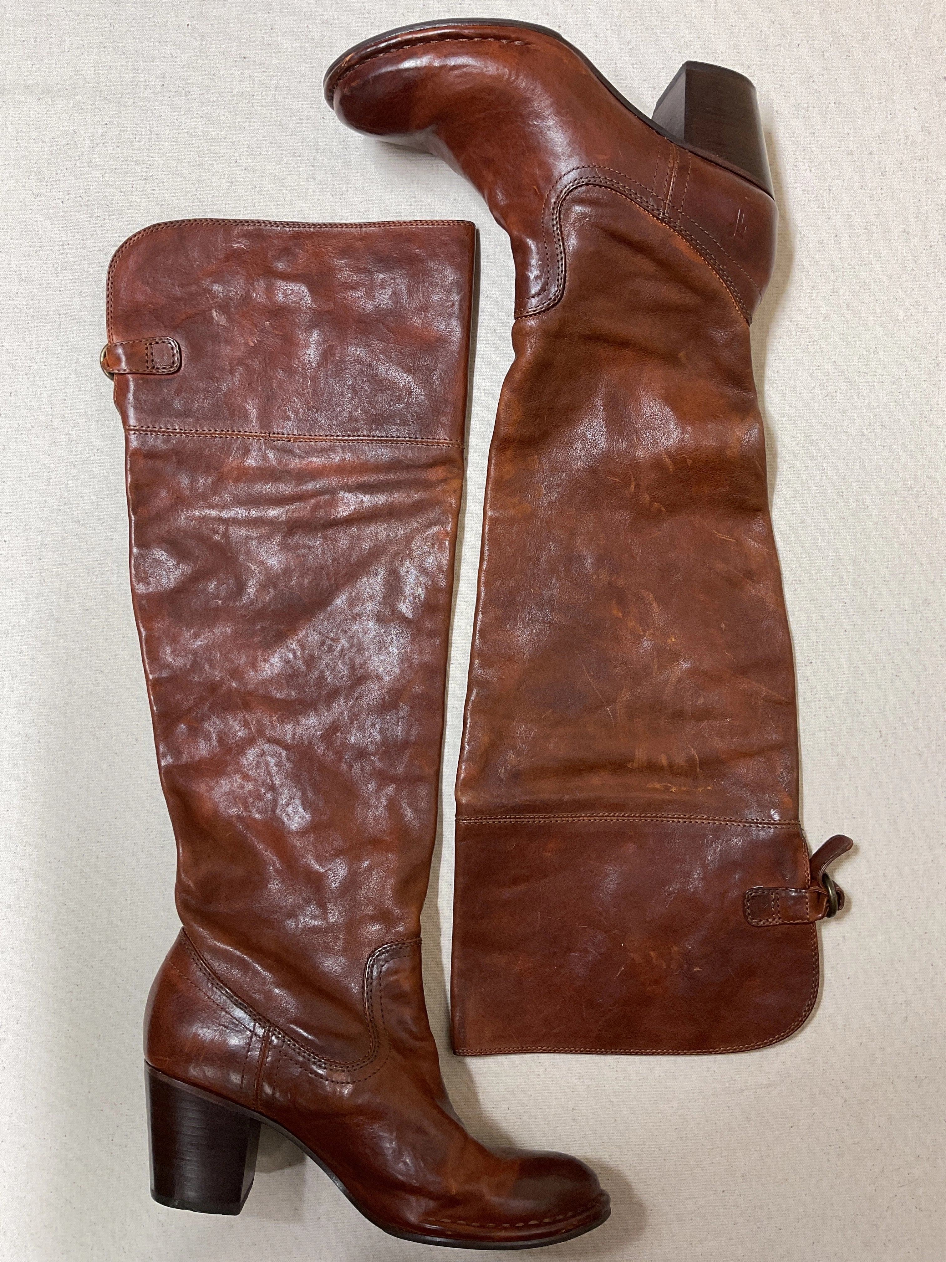 Rolling Motion Support Arch Support Technology Boots Designer By Frye In Brown, Size:7.5