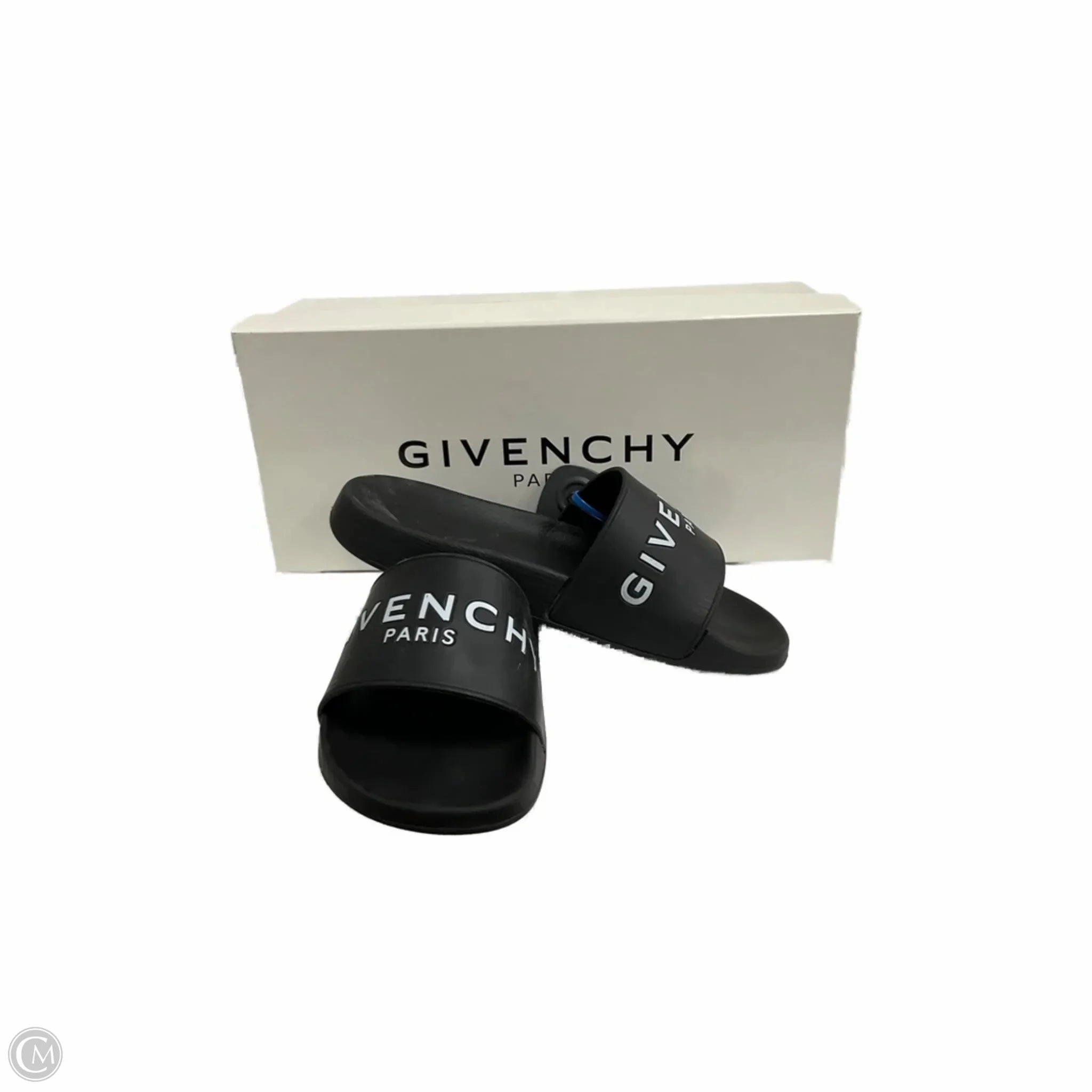 Wide Toe Box Option Sandals Luxury Designer By Givenchy In Black, Size: 6.5
