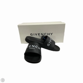 Wide Toe Box Option Sandals Luxury Designer By Givenchy In Black, Size: 6.5