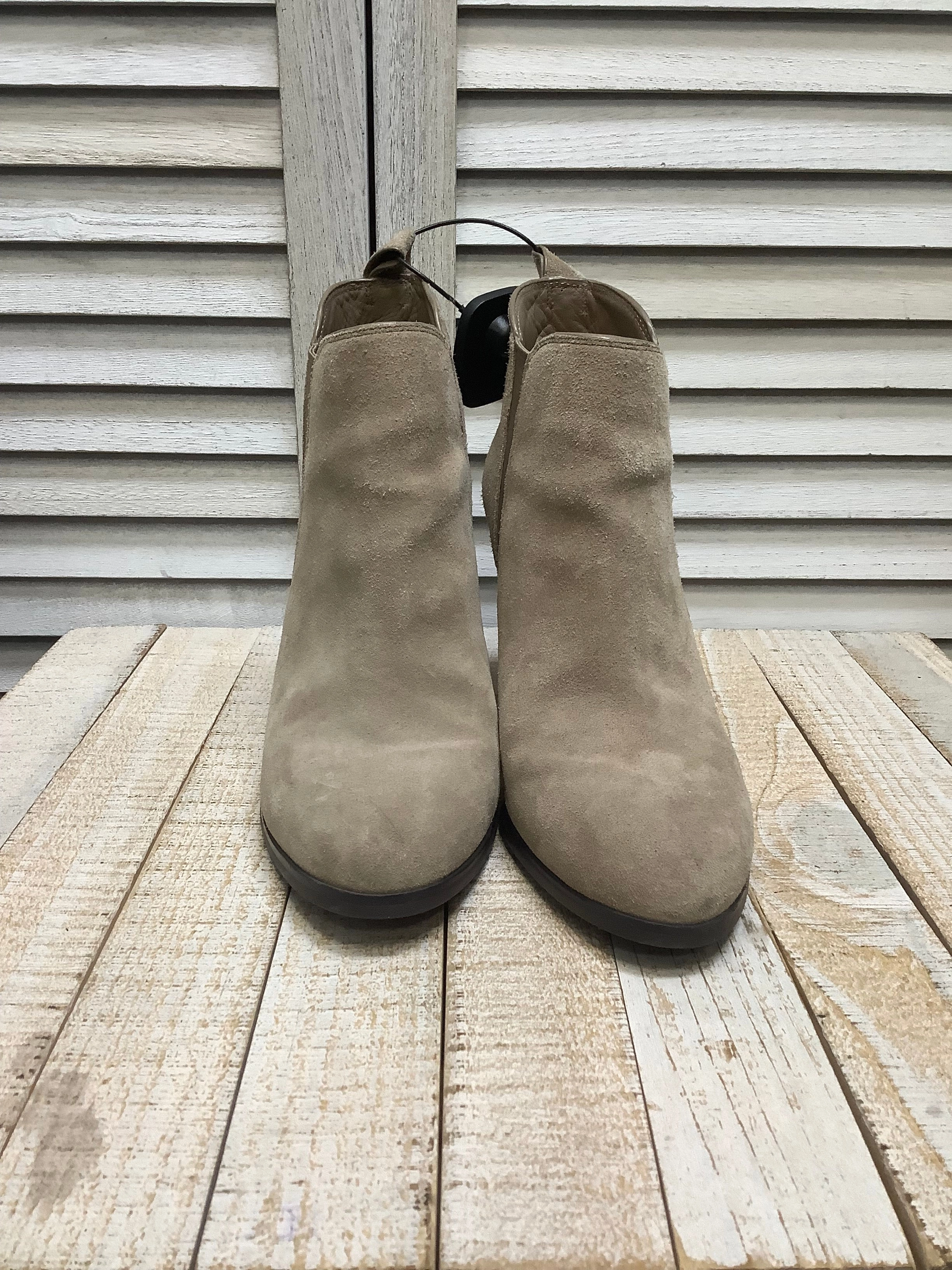 Reinforced toe Sun Glow Boots Ankle Heels designer By Michael Kors In Grey, Size: 8