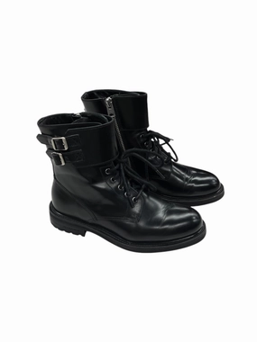 Water Resistant Construction Stretch Fabric Weekend Trip Boots Designer By All Saints In Black, Size: 6