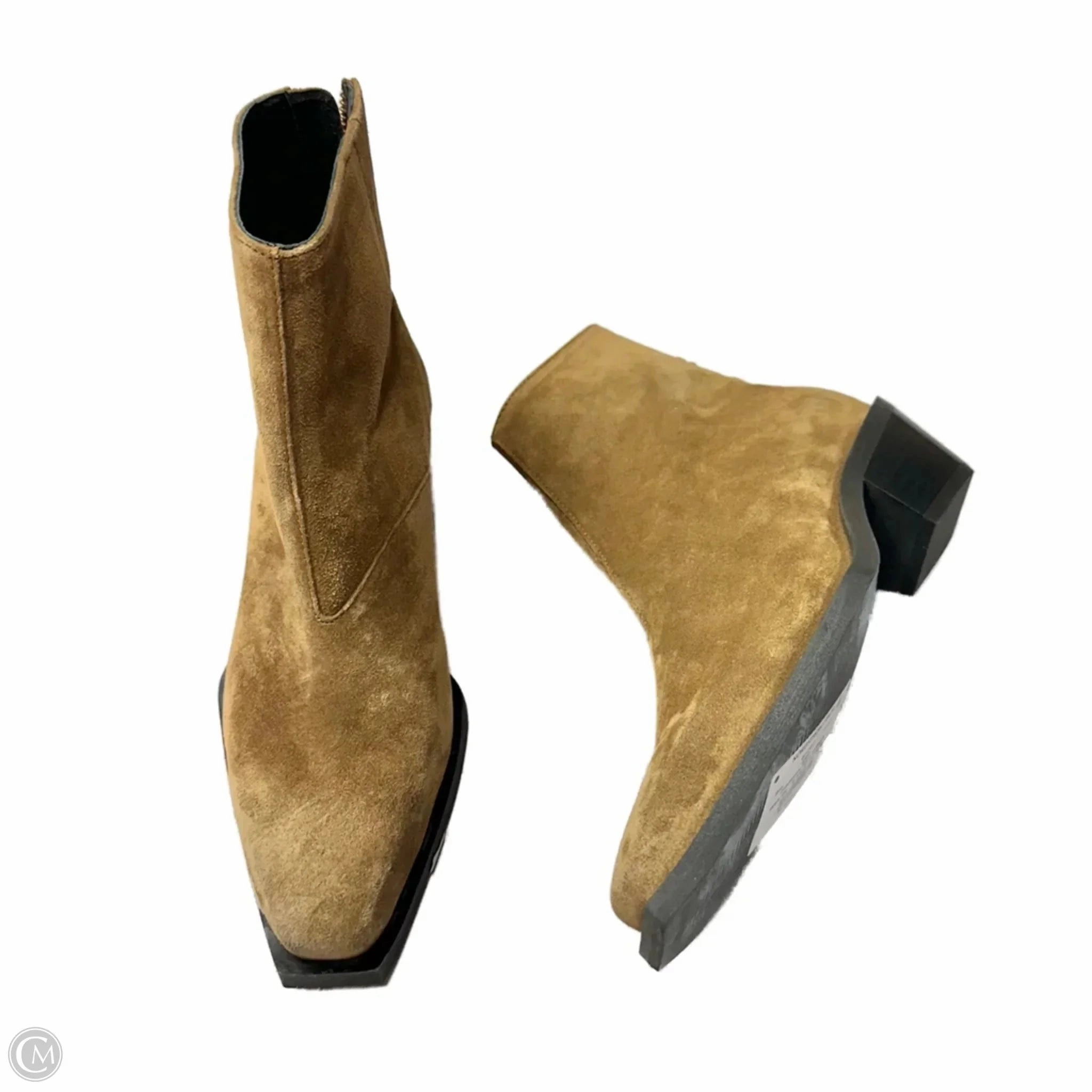 Chic Fit Canvas Boots Designer By All Saints In Brown, Size: 5.5