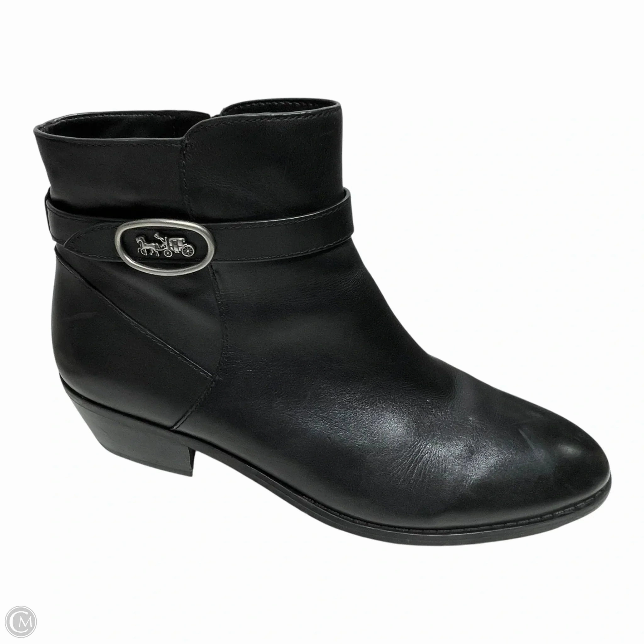Boots Designer By Coach In Black, Size: 9.5 Quick Pack