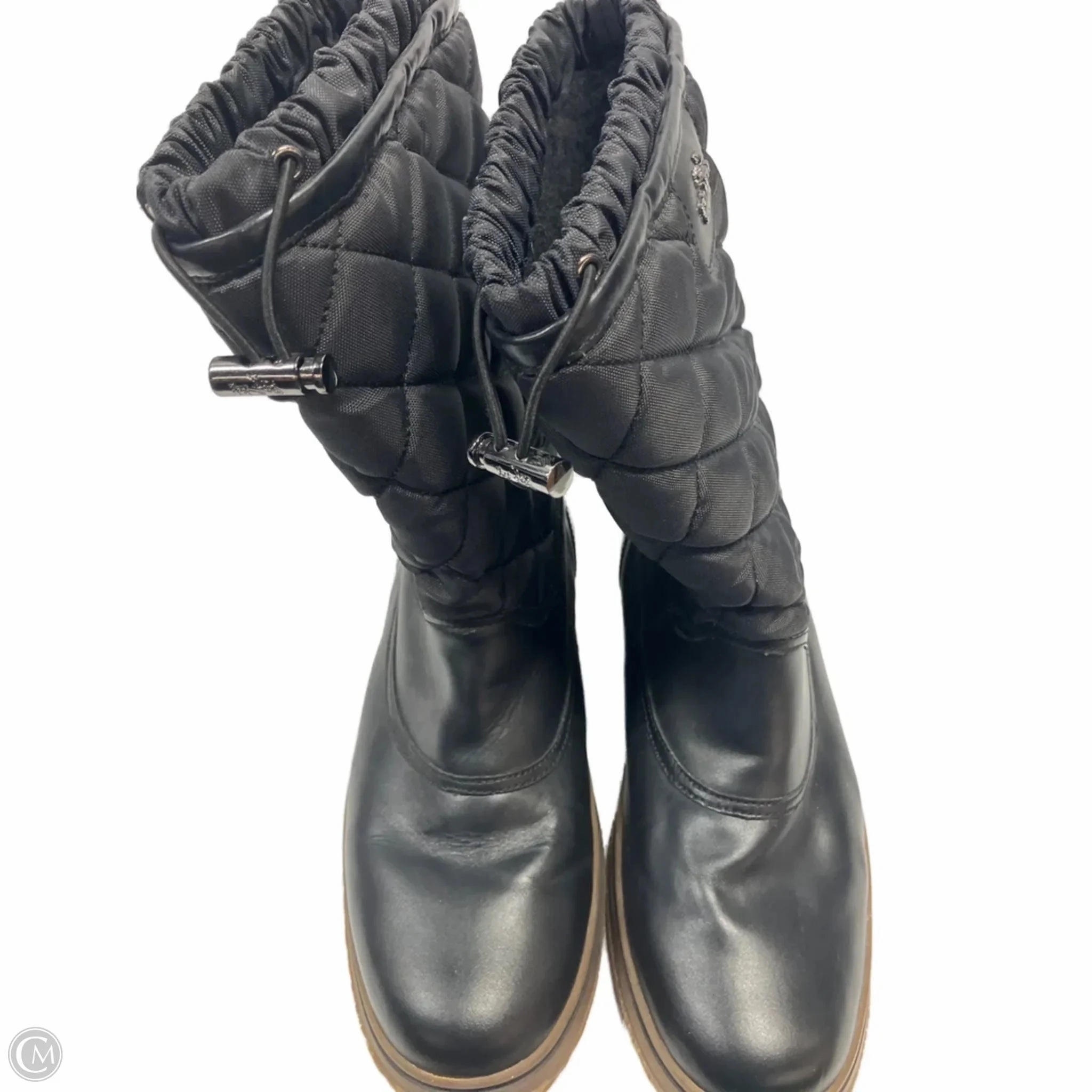 Quick Pack Boots Designer By Coach In Black, Size: 9.5