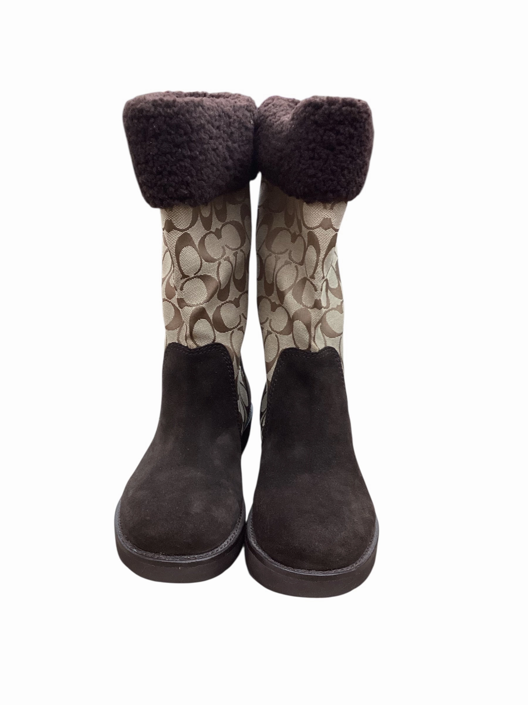 Boots Designer By Coach In Brown, Size:9 Wild Trek Anti Fatigue Footbed