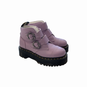 Hero Edge Chic Cool Boots Designer By Dr Martens In Purple, Size:5