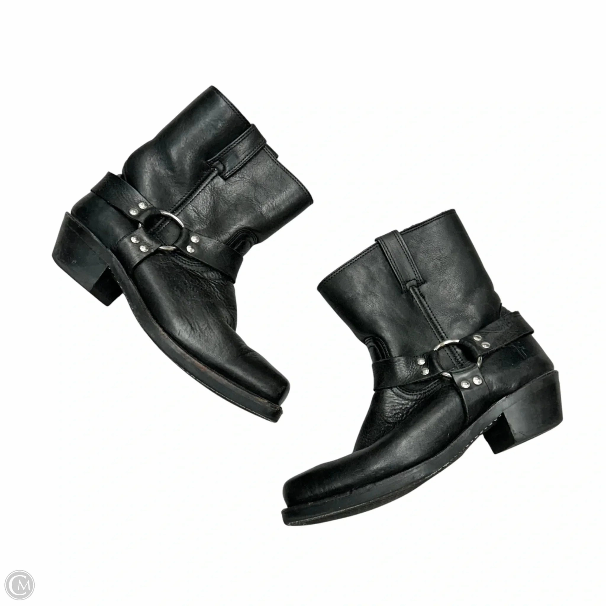 Boots Designer By Frye In Black, Size: 10 Color Pop