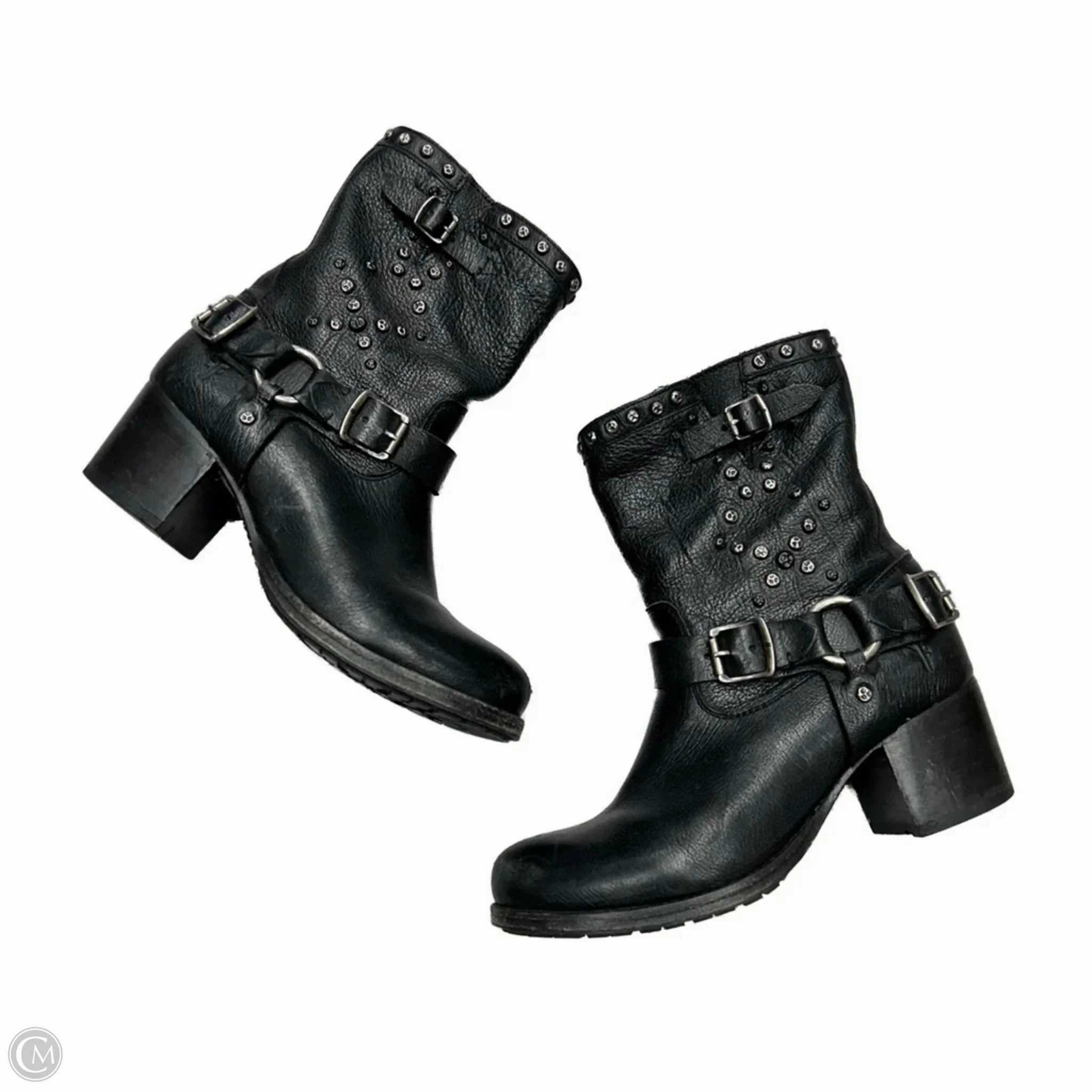 Gym Quick Hero Edge Boots Designer By Frye In Black, Size: 7.5