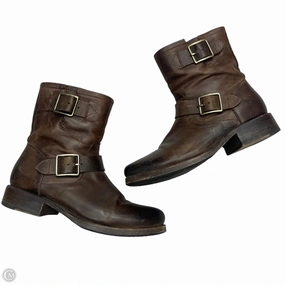 Boots Designer By Frye In Tan, Size: 6.5 Slip Safe