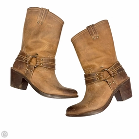 Couple Pair Boots Designer By Frye In Tan, Size: 8.5