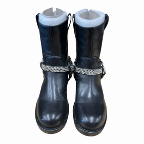 Boots Designer By Karl Lagerfeld In Black, Size: 7 Night Glow Good Traction