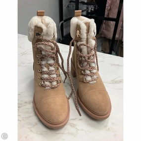 All Day Road Trip Boots Designer By Kate Spade In Tan, Size: 8