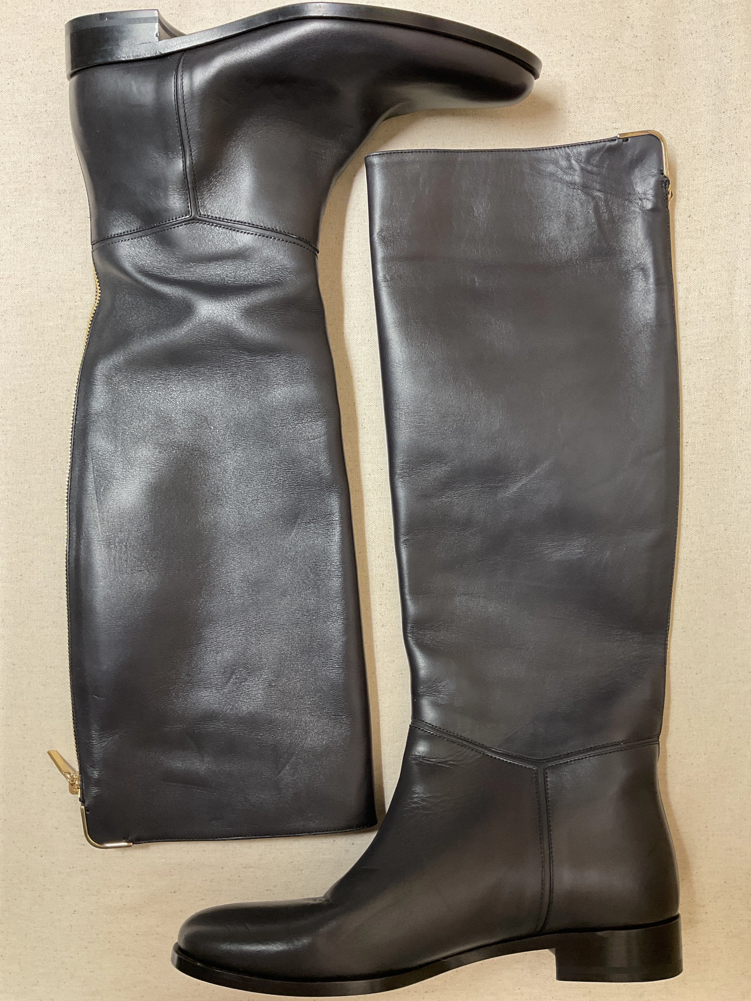 Boots Designer By Lanvin In Black, Size:8.5 Stability Heel Counter