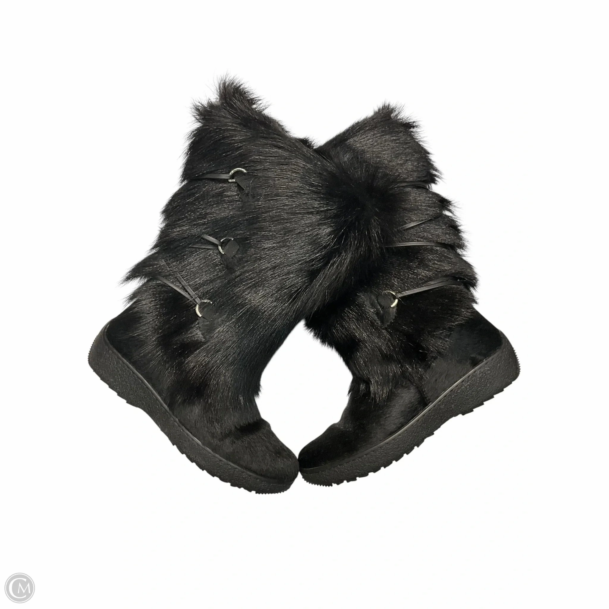 Wide Path Boots Designer By Neiman Marcus In Black, Size: 8.5