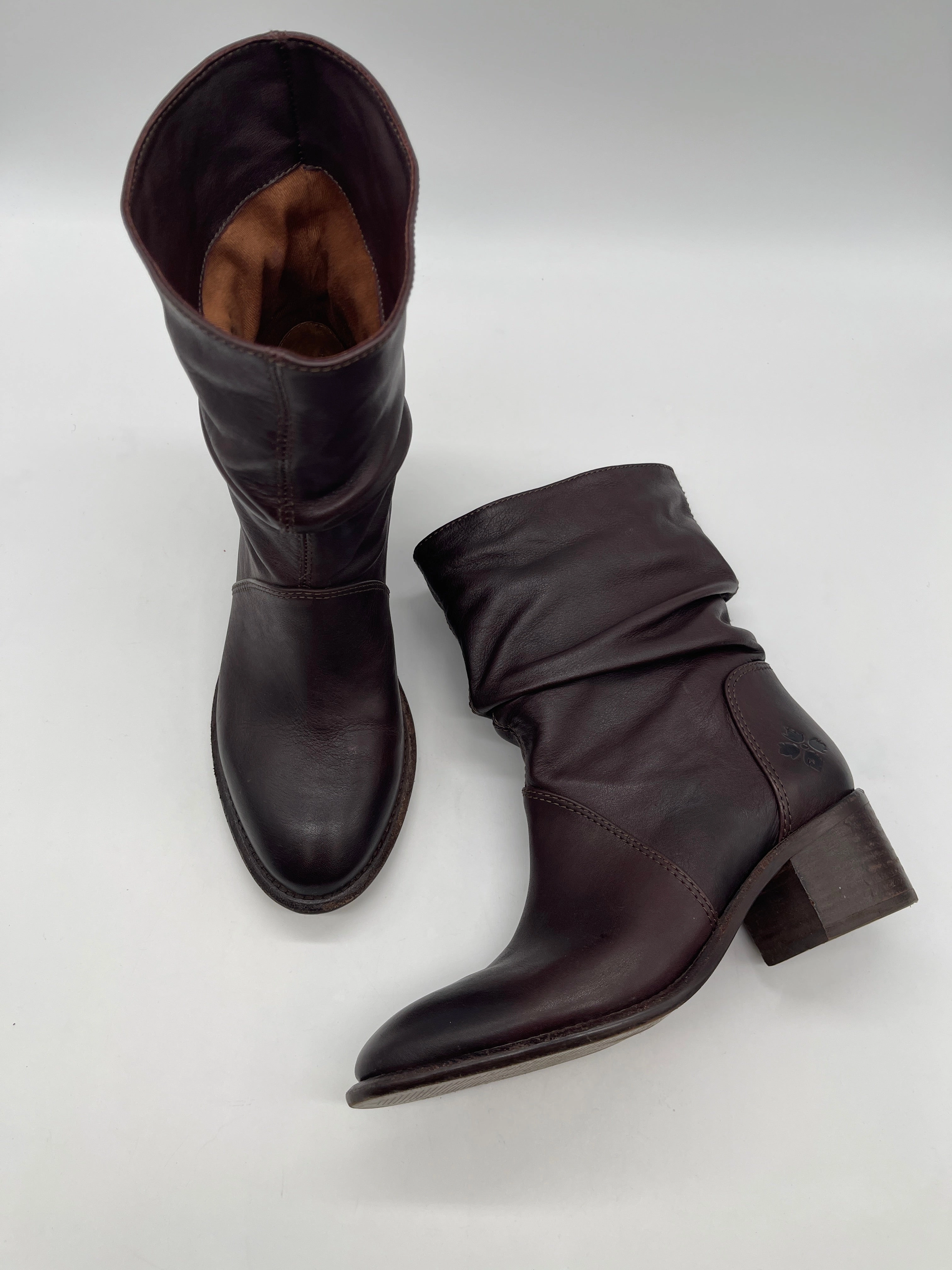 Boots Designer By Patricia Nash In Brown, Size: 6 Adjustable Closure