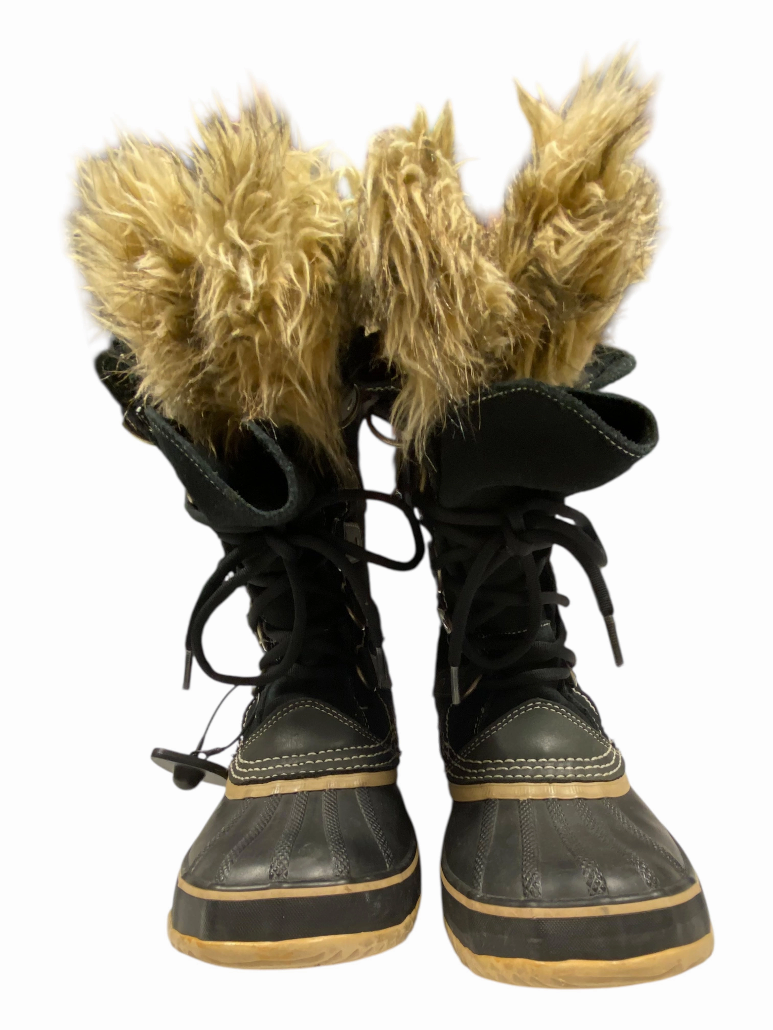 Ergonomic Footbed Shape Boots Designer By Sorel In Black, Size:7