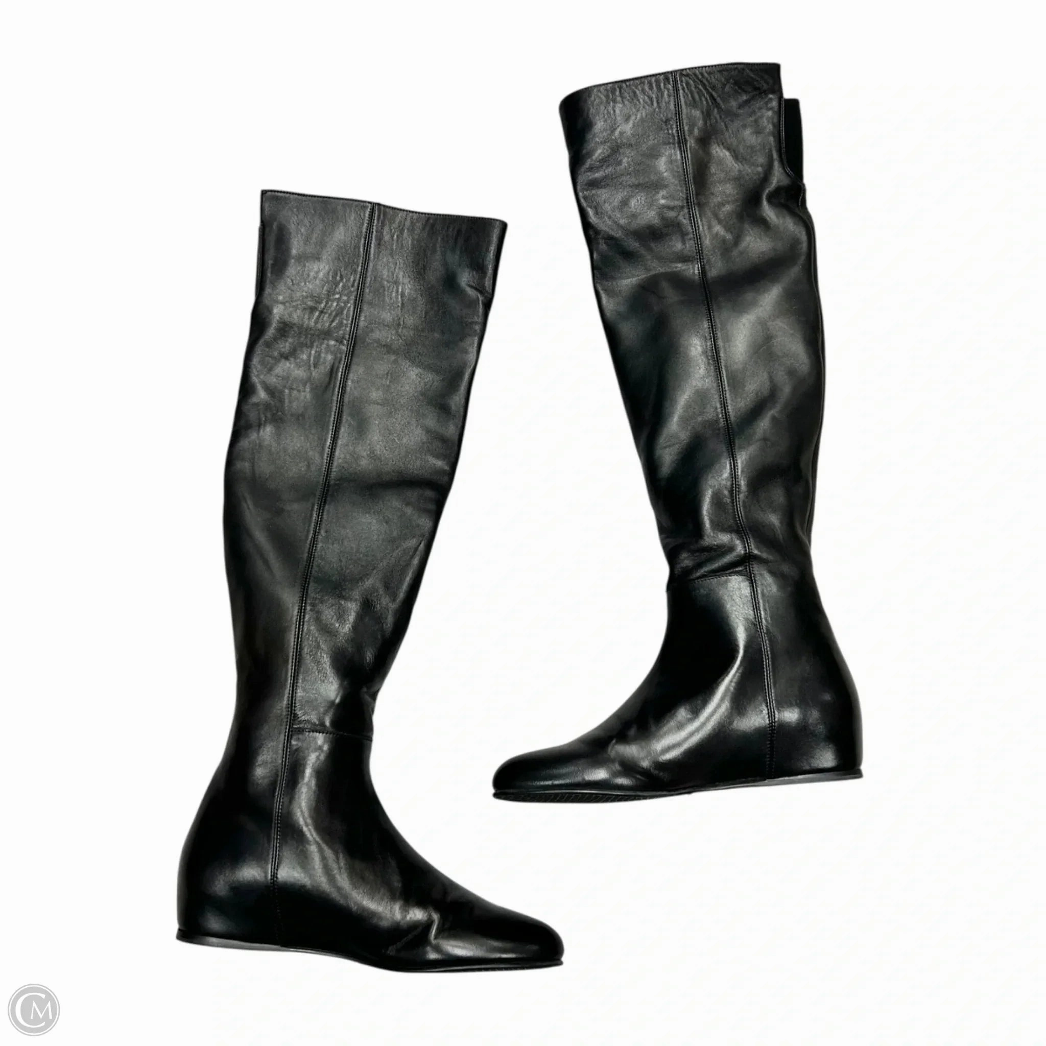 City Bright Versatile Everyday Wear Boots Designer By Stuart Weitzman In Black, Size: 6.5