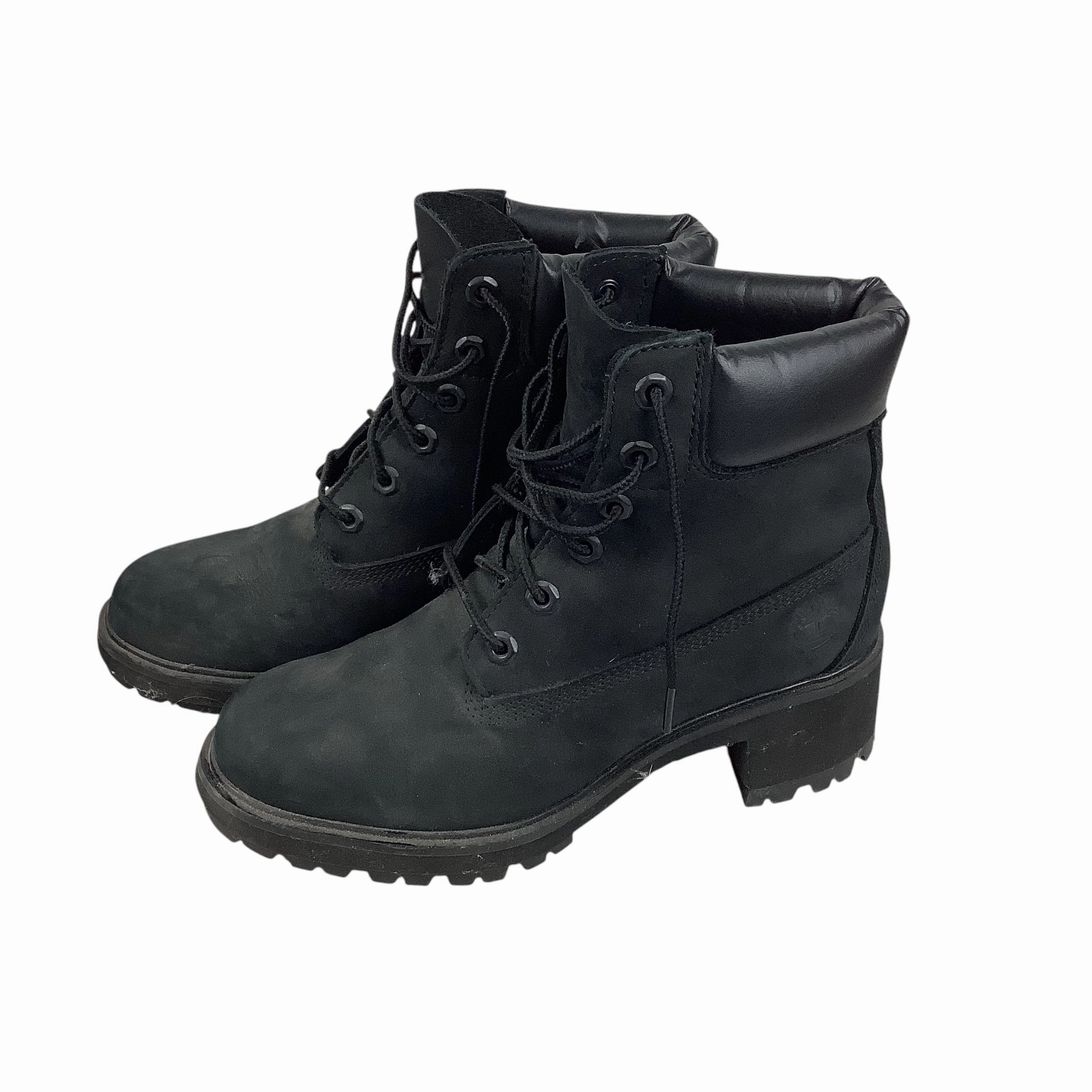 Photo Glam Boots Designer By Timberland In Black, Size: 7.5