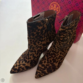 Boots Designer By Tory Burch In Animal Print, Size: 8 High Arch Rolling Motion Design