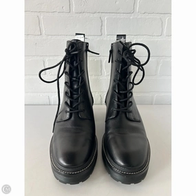 Photo Glam Boots Designer By Tory Burch In Black & Blue, Size: 11