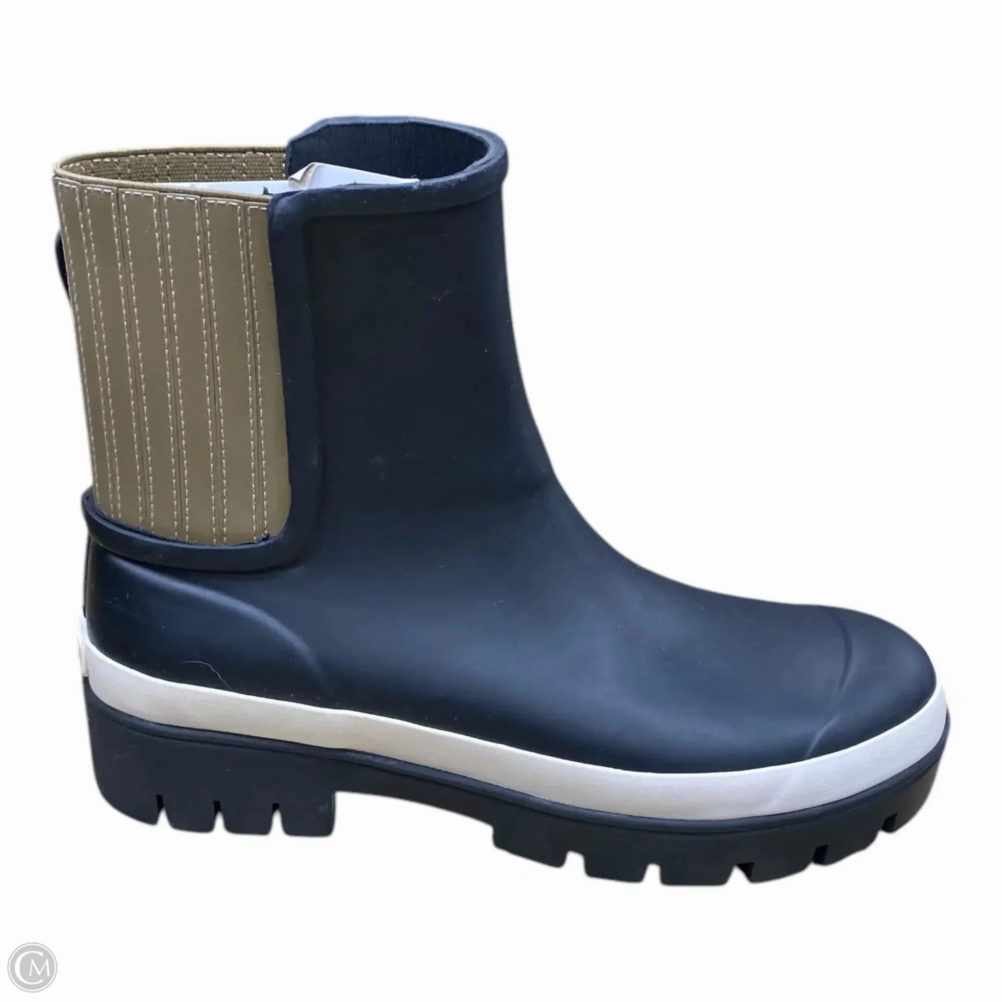 Slip On Anti Bacterial Boots Designer By Tory Burch In Black, Size: 10